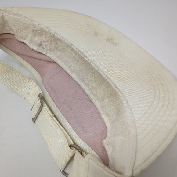 Farmland Sun Visor Cap Beige One Size Adjustable Embroidered K-Brand - Picture 8 of 9